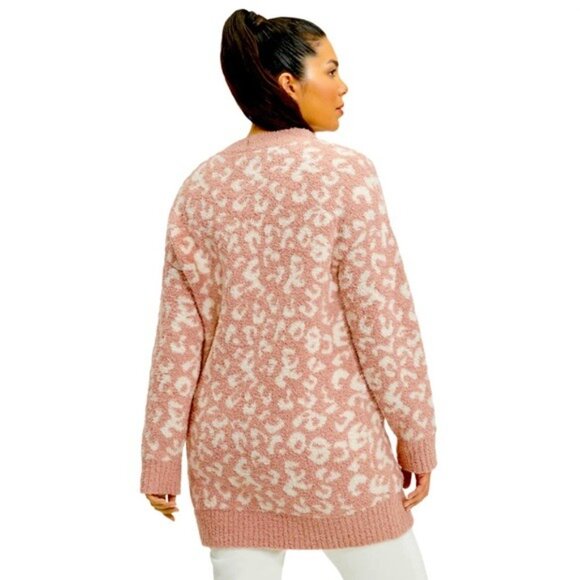 UGG women Joselyn leopard print cardigan Size M - Picture 2 of 15